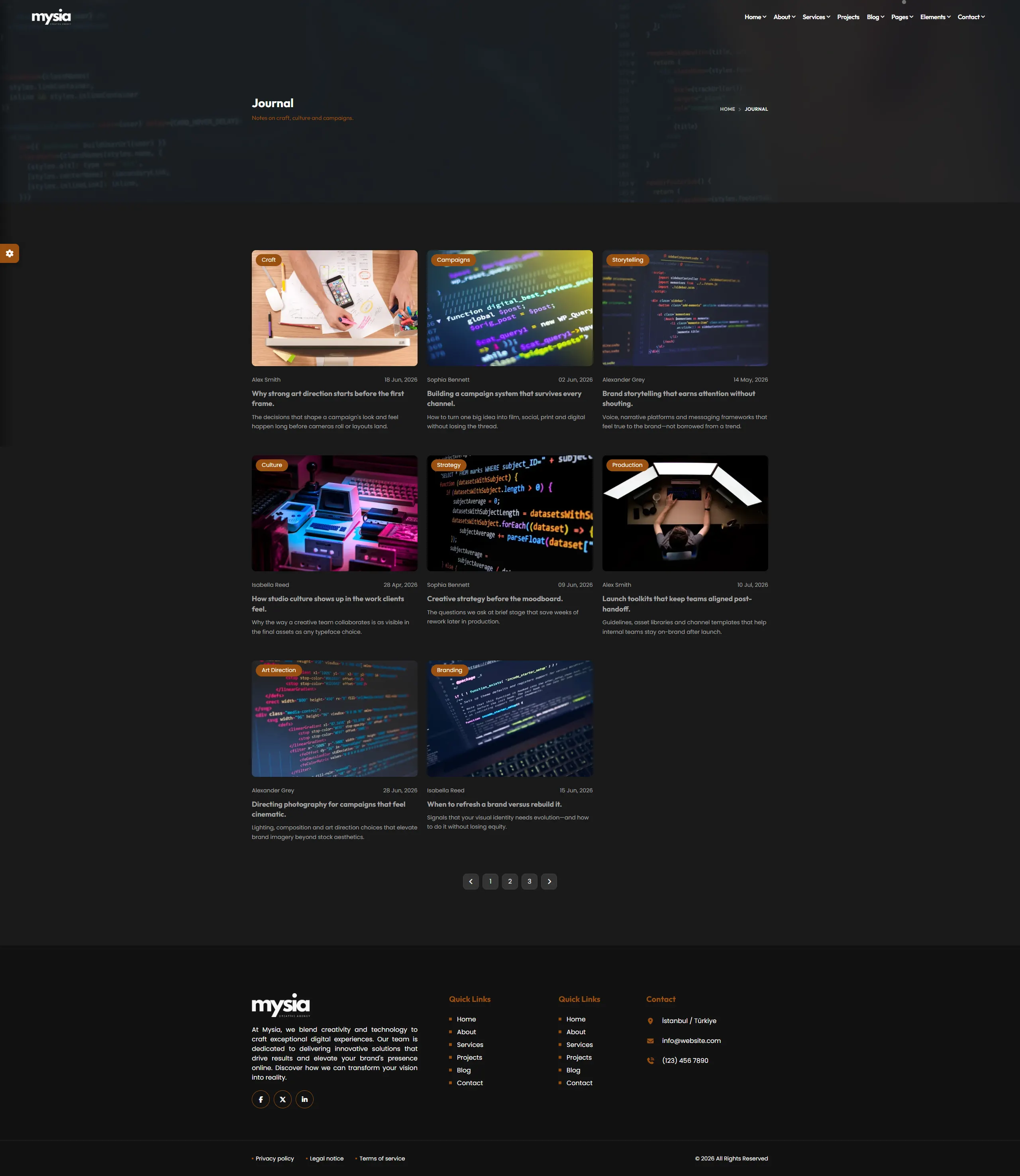 Blog dark