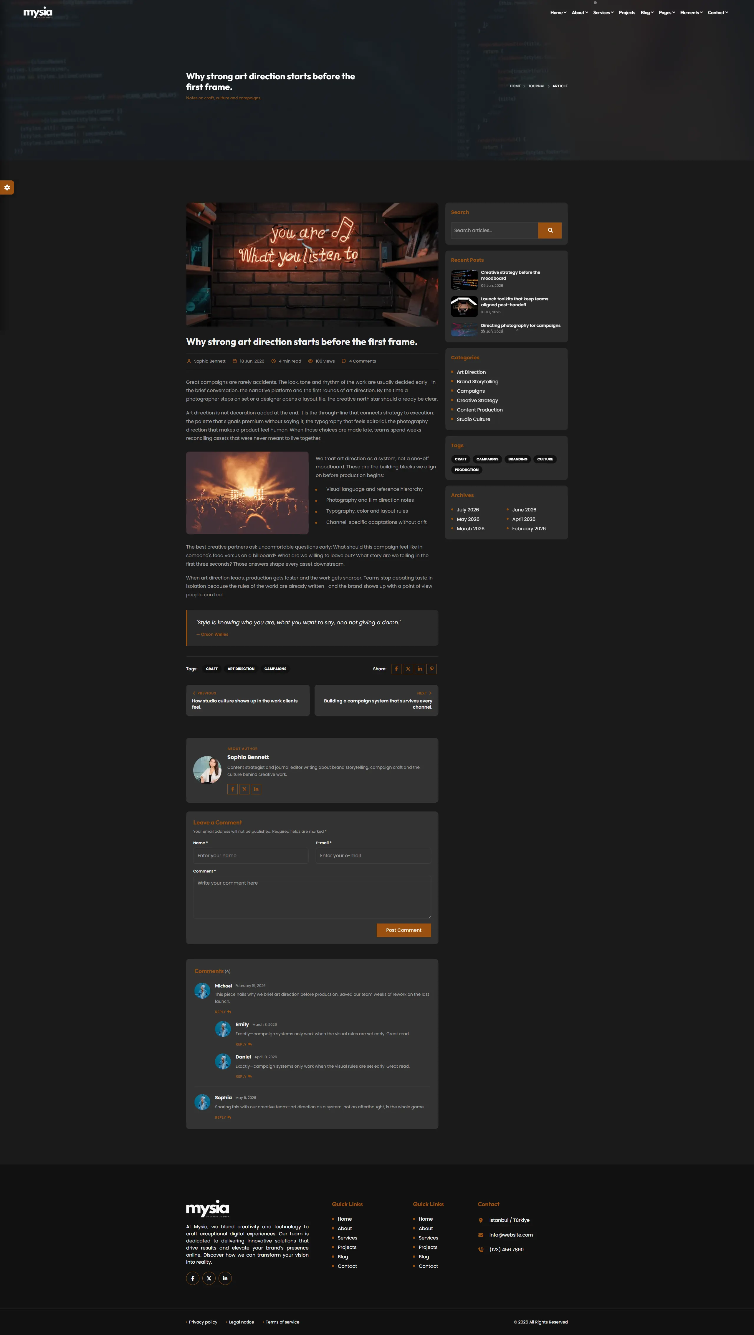 Blog Detail dark