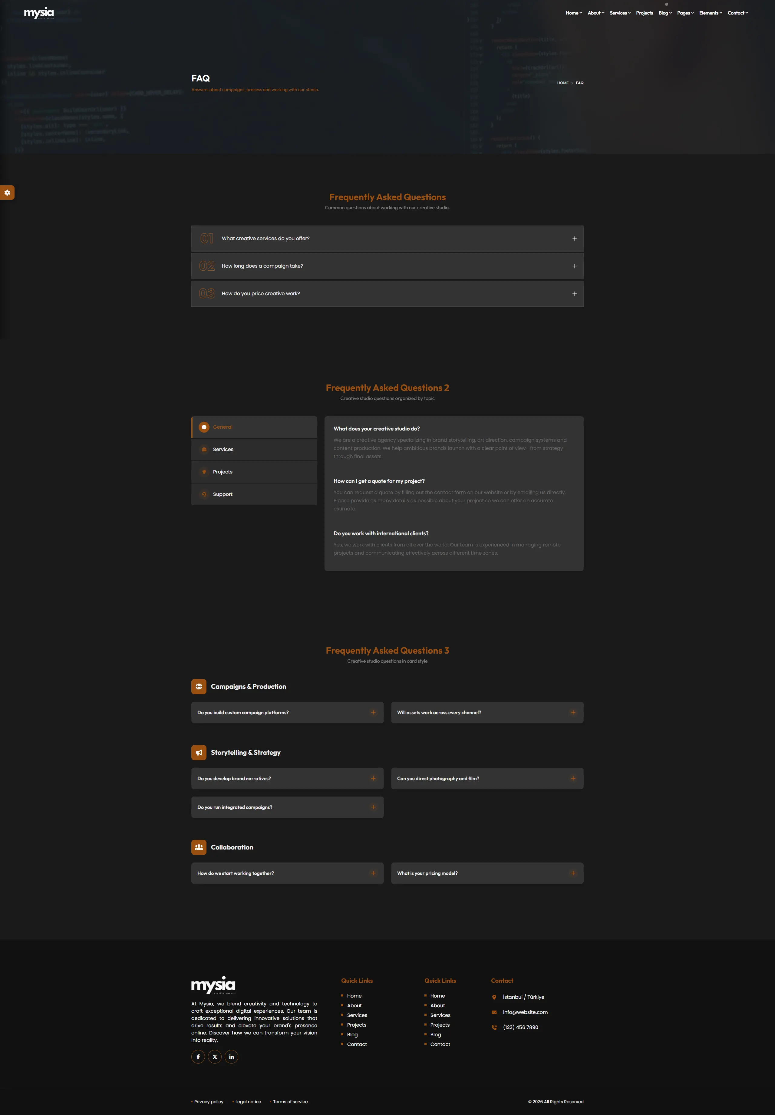 FAQ dark