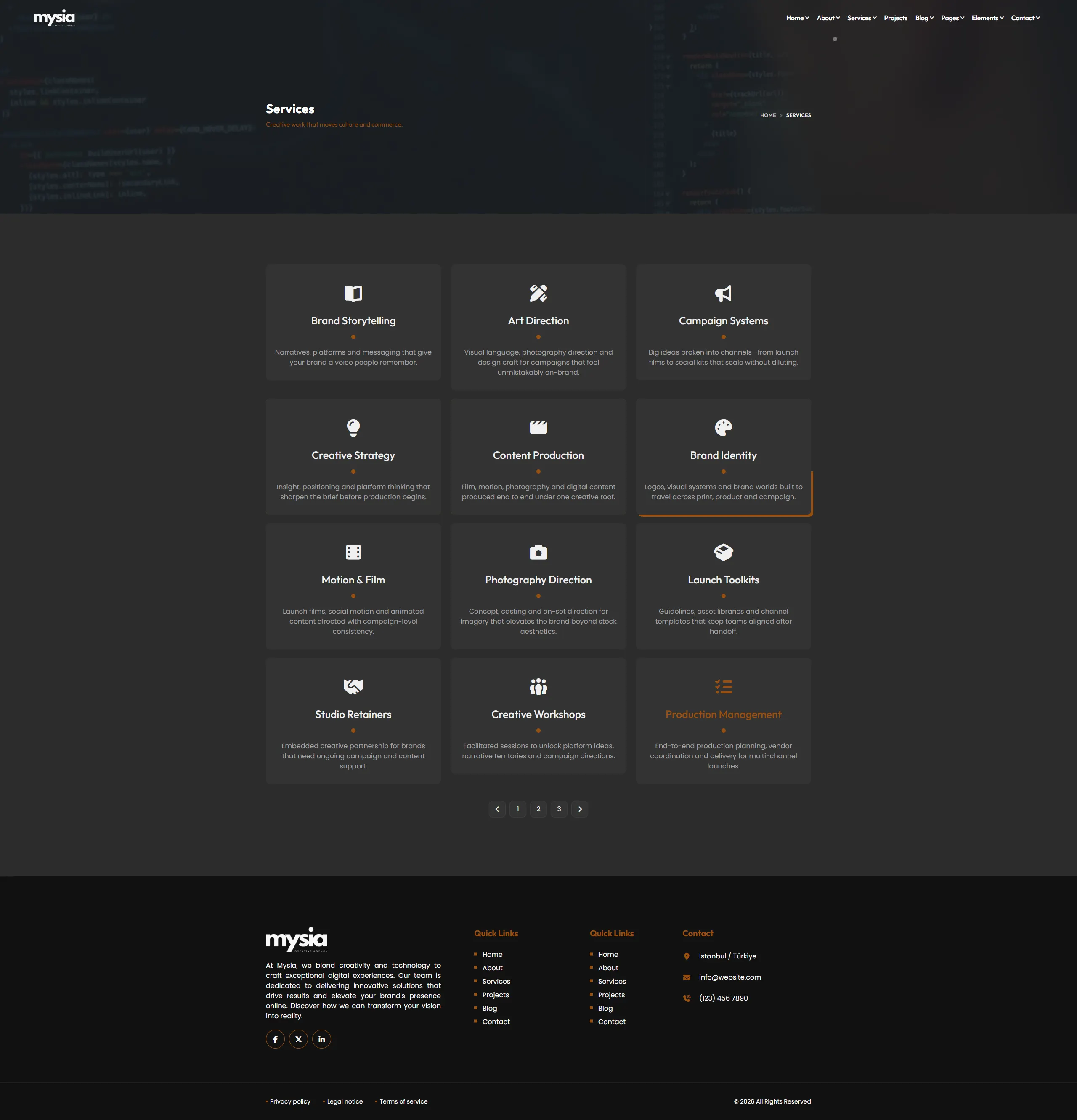 Services dark